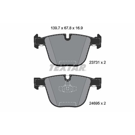 2373101 Brake Pad Set, disc brake TEXTAR