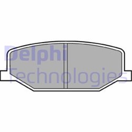 LP0527 Комплект тормозных колодок, дисковый тормоз DELPHI    LP527 