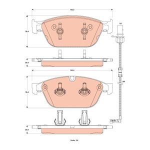 GDB1884 Brake Pad Set, disc brake TRW - Top1autovaruosad