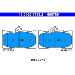 13.0460-5789.2 Brake Pad Set, disc brake ATE - Top1autovaruosad