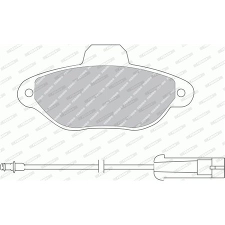 FDB925B Brake Pad Set, disc brake FERODO