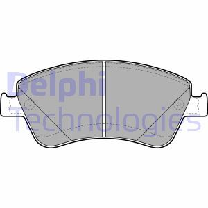 LP2102 Brake Pad Set, disc brake DELPHI - Top1autovaruosad