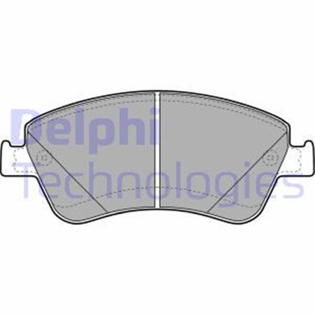LP2102 Комплект тормозных колодок, дисковый тормоз DELPHI     
