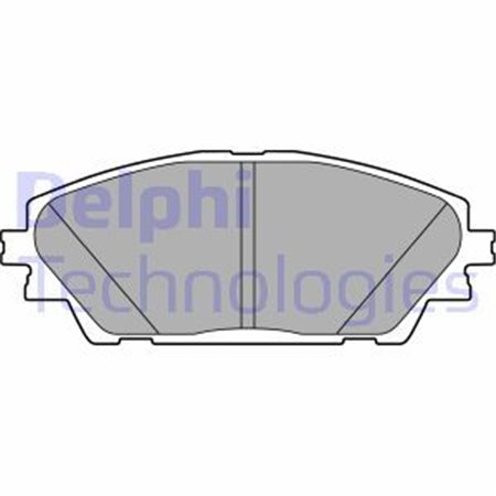 LP2701 Комплект тормозных колодок, дисковый тормоз DELPHI     