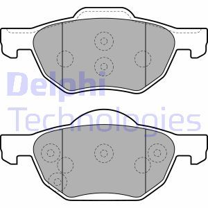 LP1862 Комплект тормозных колодок, дисковый тормоз DELPHI - Top1autovaruosad