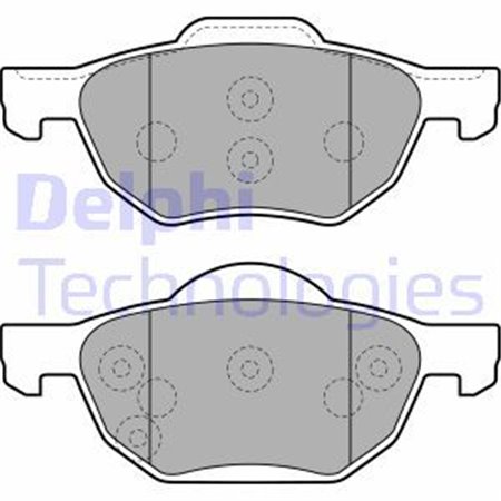 LP1862 Brake Pad Set, disc brake DELPHI