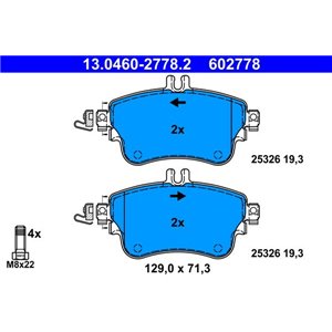 13.0460-2778.2 Brake Pad Set, disc brake ATE - Top1autovaruosad