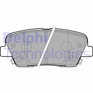 LP2202 Комплект тормозных колодок, дисковый тормоз DELPHI - Top1autovaruosad
