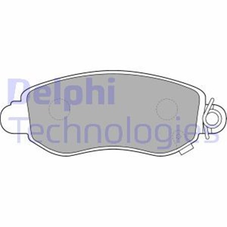 LP1582 Brake Pad Set, disc brake DELPHI