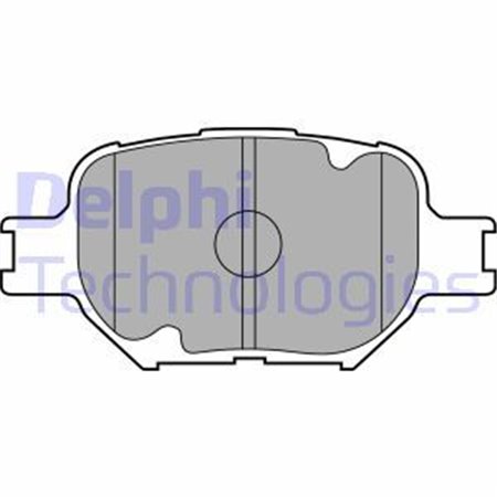 LP1804 Комплект тормозных колодок, дисковый тормоз DELPHI