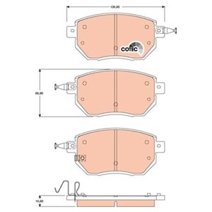 GDB3416 TRW Piduriklotside komplekt, ketaspidur     