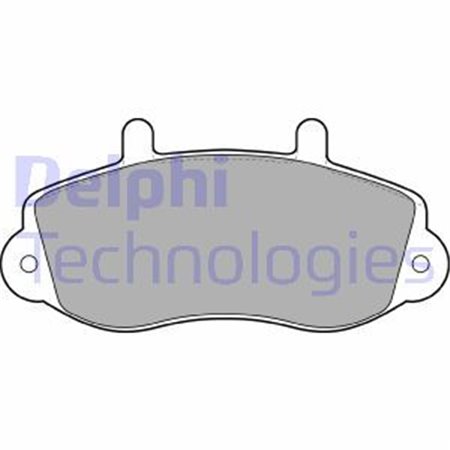 LP1406 Комплект тормозных колодок, дисковый тормоз DELPHI