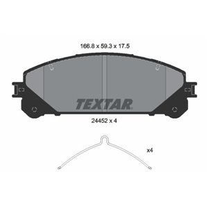 2445201 TEXTAR Piduriklotside komplekt, ketaspidur     