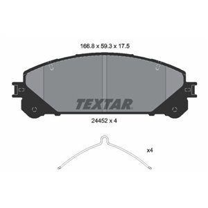 2445201 Комплект тормозных колодок, дисковый тормоз TEXTAR     