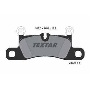 2472101 Комплект тормозных колодок, дисковый тормоз TEXTAR     