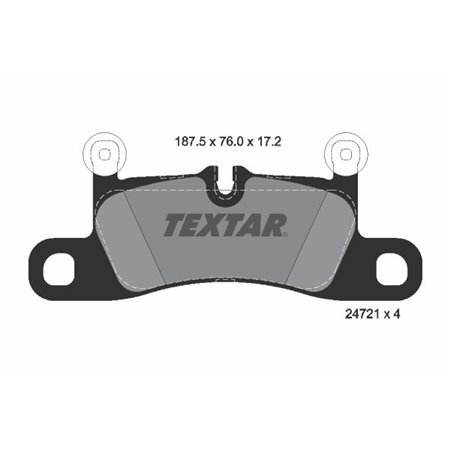 2472101 Brake Pad Set, disc brake TEXTAR