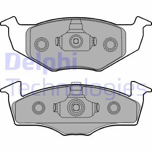 LP1249 Brake Pad Set, disc brake DELPHI - Top1autovaruosad