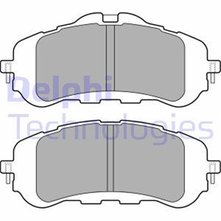 LP2506 Комплект тормозных колодок, дисковый тормоз DELPHI     