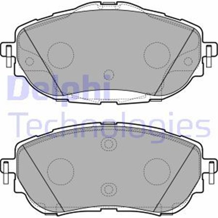 LP2691 Bromsbeläggssats, skivbroms DELPHI