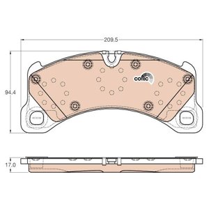 GDB2004  Brake pads set TRW 