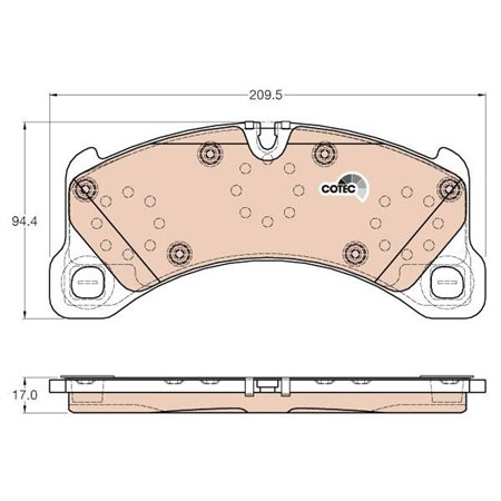 GDB2004 Brake Pad Set, disc brake TRW