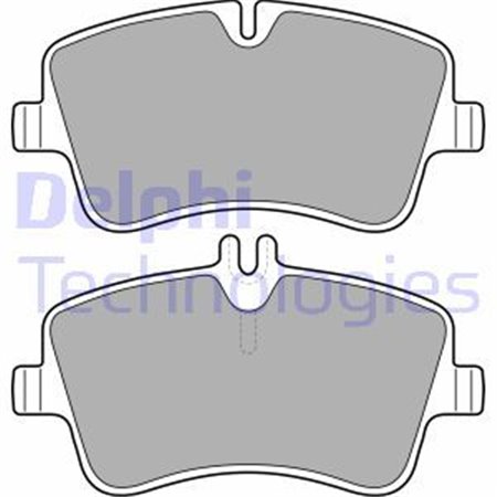 LP1696 Brake Pad Set, disc brake DELPHI