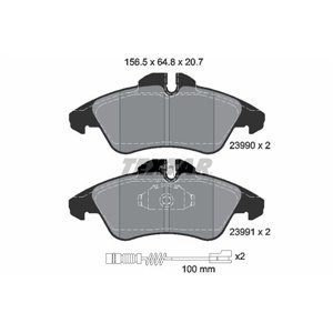 2399002 TEXTAR Piduriklotside komplekt, ketaspidur     