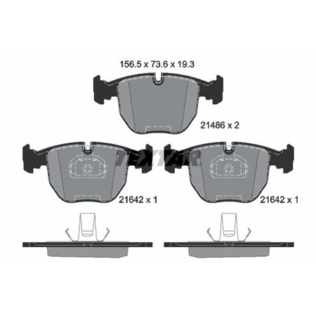 2148602 Brake Pad Set, disc brake TEXTAR