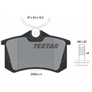 2355406 Piduriklotsi komplekt,ketaspidur TEXTAR - Top1autovaruosad