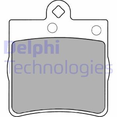 LP1403 Комплект тормозных колодок, дисковый тормоз DELPHI     
