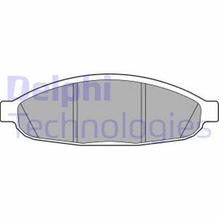 LP3555 Brake Pad Set, disc brake DELPHI