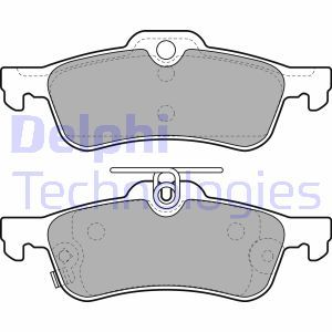 LP2007 Brake Pad Set, disc brake DELPHI - Top1autovaruosad