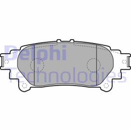 LP2196 Комплект тормозных колодок, дисковый тормоз DELPHI     