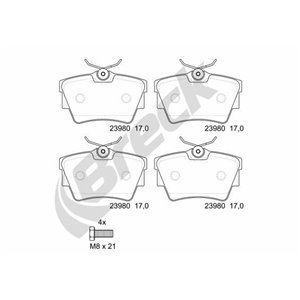 23980 00 703 00 Brake Pad Set, disc brake BRECK - Top1autovaruosad