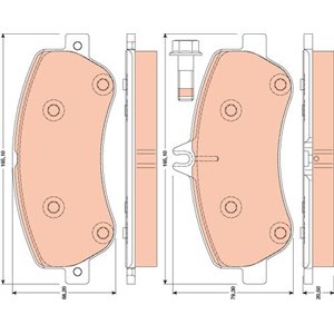 GDB1798 Brake Pad Set, disc brake TRW - Top1autovaruosad