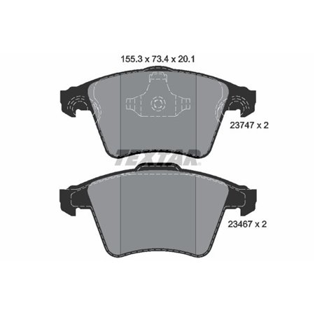 2374702 Brake Pad Set, disc brake TEXTAR