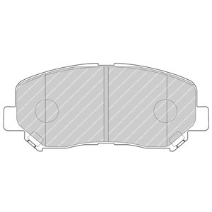 FDB4357 Комплект тормозных колодок, дисковый тормоз FERODO     