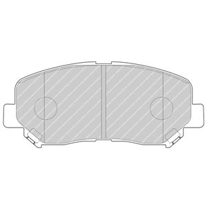 FDB4357 FERODO Piduriklotside komplekt, ketaspidur     