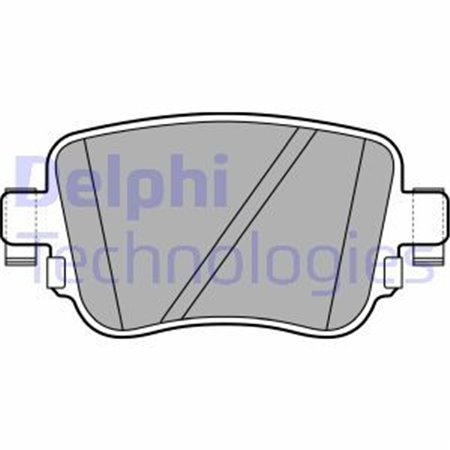 LP2709 Комплект тормозных колодок, дисковый тормоз DELPHI     