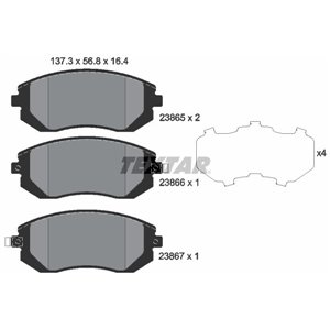 2386501 Комплект тормозных колодок, дисковый тормоз TEXTAR - Top1autovaruosad