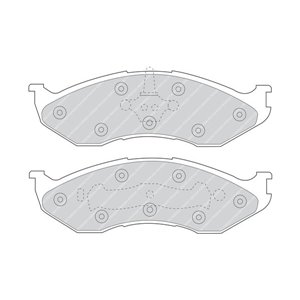 FDB929 Комплект тормозных колодок, дисковый тормоз FERODO - Top1autovaruosad