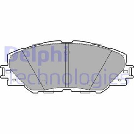LP2003 Комплект тормозных колодок, дисковый тормоз DELPHI     