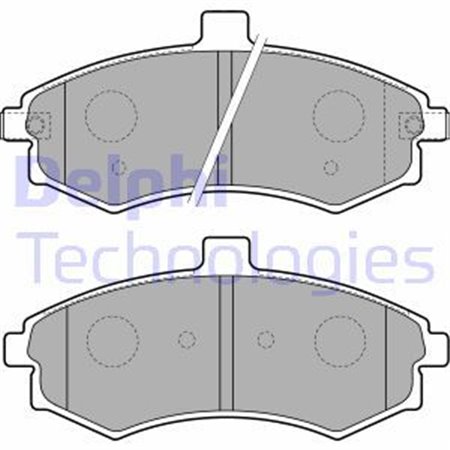 LP1788 Комплект тормозных колодок, дисковый тормоз DELPHI     