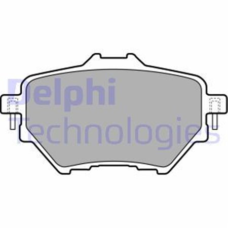 LP2505 Комплект тормозных колодок, дисковый тормоз DELPHI     