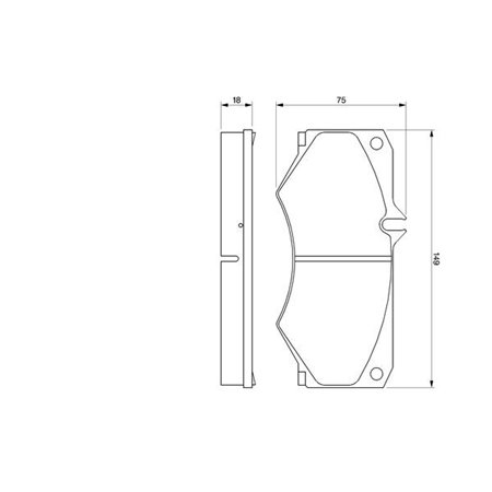 0 986 467 841 Комплект тормозных колодок, дисковый тормоз BOSCH