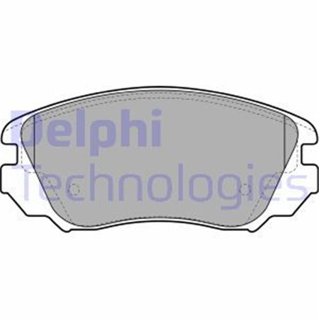 LP2080 Комплект тормозных колодок, дисковый тормоз DELPHI     