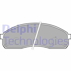 LP1671 Комплект тормозных колодок, дисковый тормоз DELPHI     