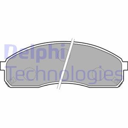 LP1671 Brake Pad Set, disc brake DELPHI