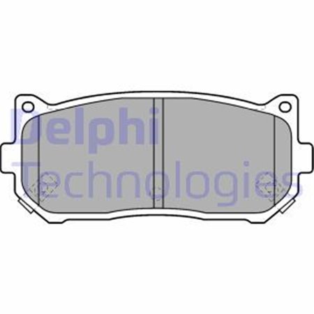 LP1528 Комплект тормозных колодок, дисковый тормоз DELPHI     