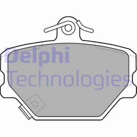 LP1465 Комплект тормозных колодок, дисковый тормоз DELPHI     